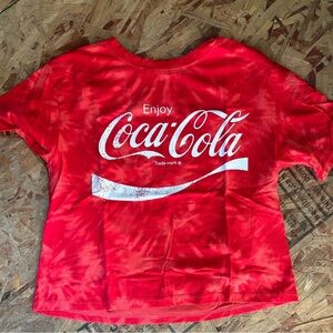 Coca Cola Vintage Tie Dye red Tshirt
